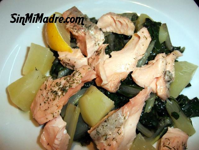 acelgas con salmon 