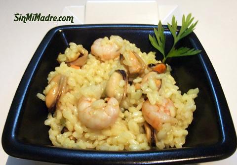 arroz de emergencia con gambas