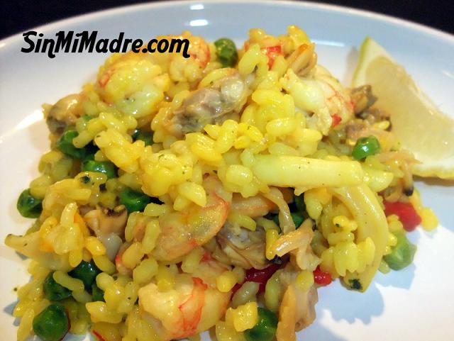 arroz señorito con mariscos