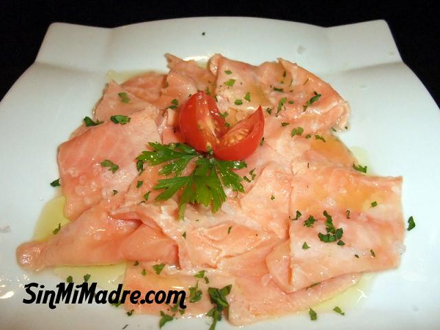 carpaccio de salmon