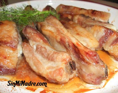 costillitas de cerdo al horno