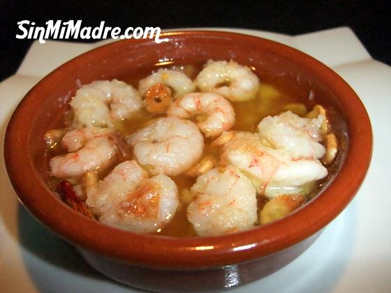 gambas al ajillo en microondas