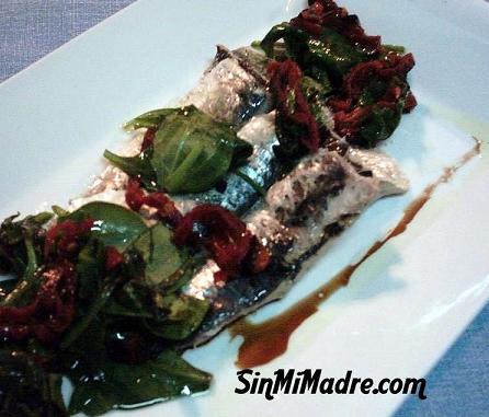lomos de sardina con verduras lomos de sardina con verduras