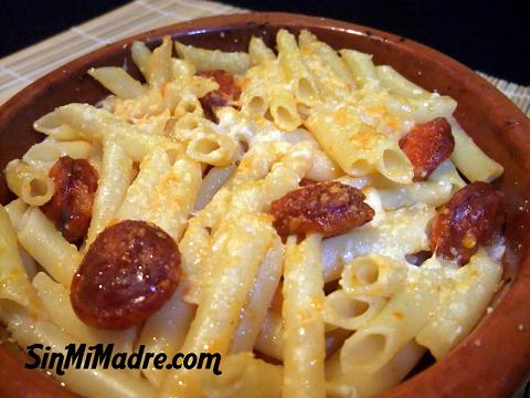 macarrones con chorizo