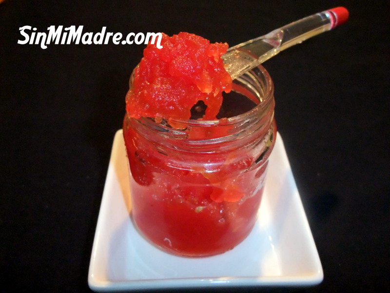 mermelada de tomate en micro