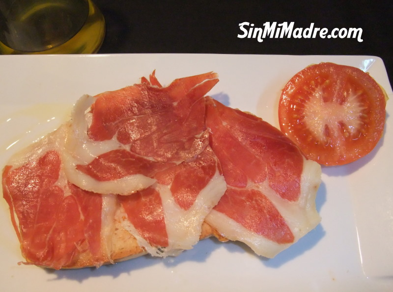 pan con tomate y jamon