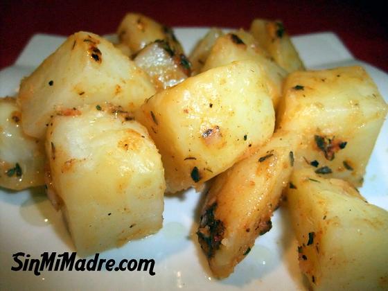 patatas aromaticas en microondas