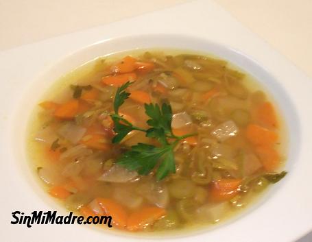 sopa de verduras