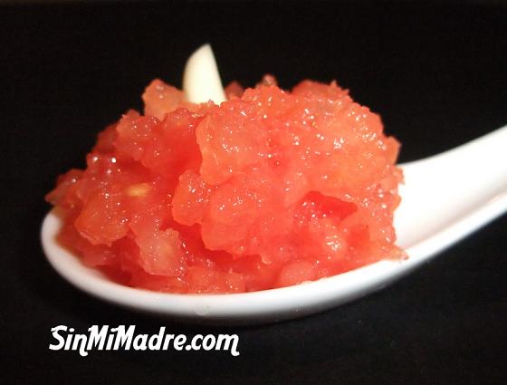 tomate crudo para acompañar o concasse