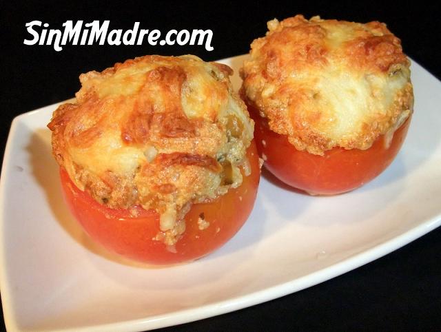 tomates rellenos y gratinados