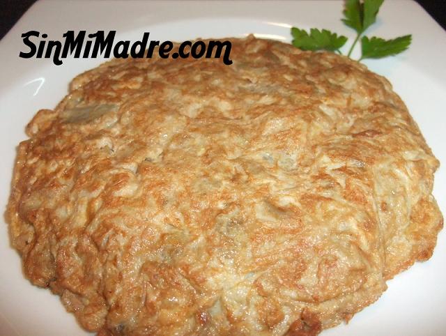 tortilla de alcachofas