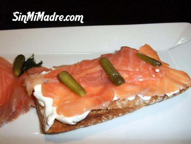 tosta de salmon