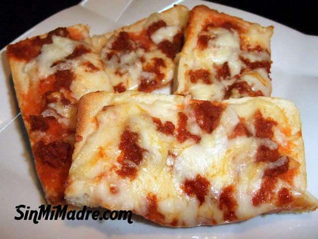 tosta de sobrasada y queso tierno